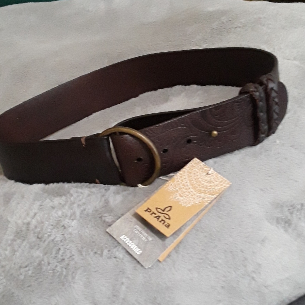 Prana leather belt